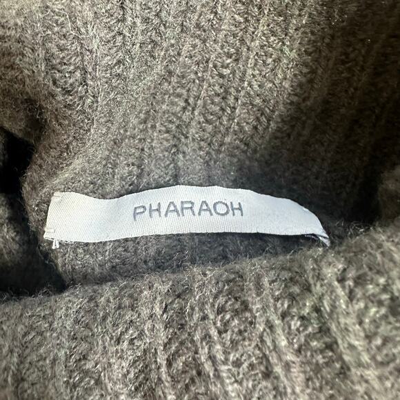 Pharoah Collection Green Wool Cashmere Turtleneck Sweater sz 3=L - Picture 9 of 10